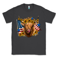Smoke 4th of july shaggy cow leopard background Classic Tee - Jasminsmagicworld