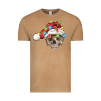 Vintage Camel Christmas skull with santa hat Vintage Tee - FaDigitalArtStudio