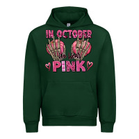 Forest Green in october we wear pink skeleton Urban Hoodie - texasbilliewilder