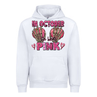 White in october we wear pink skeleton Urban Hoodie - texasbilliewilder