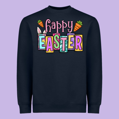 Easter Day Happy Easter Heavyweight Sweatshirt Designed By Oliviacreatesart