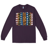 Plum usa army pattern brushstroke Long Sleeve Tee - Artiststas