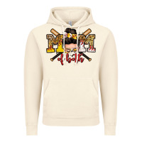 Vintage Artic mom of both baseball and softball messy bun Vintage Hoodie - Zillion Design Studio