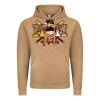 Vintage Camel mom of both baseball and softball messy bun Vintage Hoodie - Zillion Design Studio