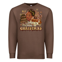 Chestnut have a melanin christmas  black woman Premium Sweatshirt - MaliasSmallBusiness