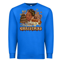 True Royal have a melanin christmas  black woman Premium Sweatshirt - MaliasSmallBusiness