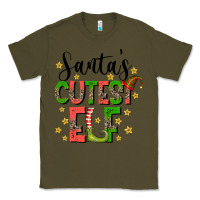 Army Green santas cutest elf Classic Tee - CowhideDigitalArt