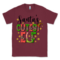 Burgundy santas cutest elf Classic Tee - CowhideDigitalArt