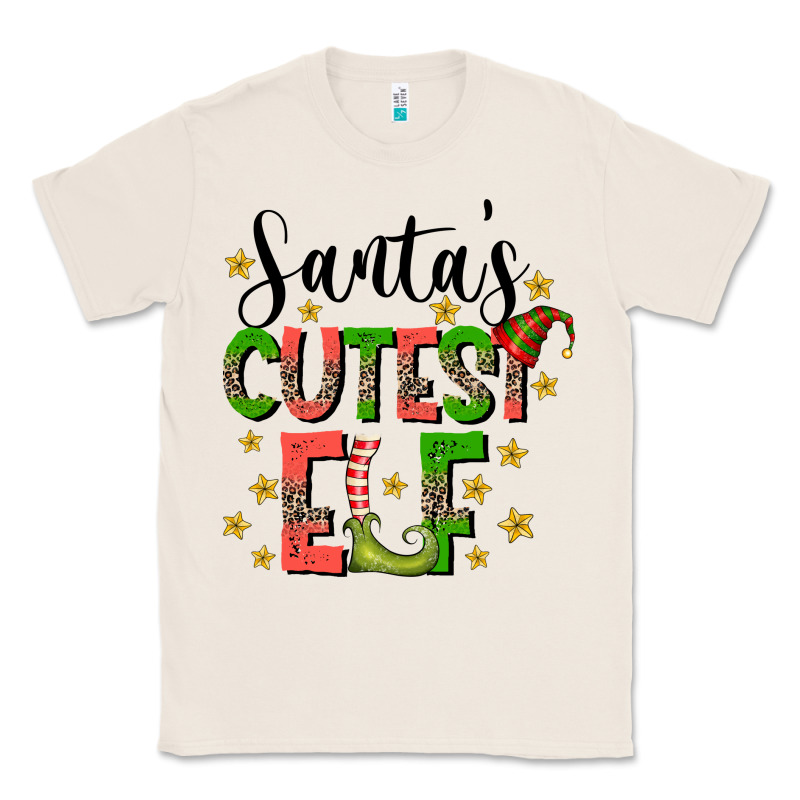 Santas Cutest Elf Classic Tee by CowhideDigitalArt | Teevron