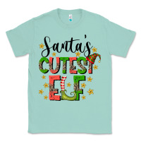 Seafoam santas cutest elf Classic Tee - CowhideDigitalArt