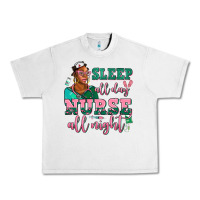 Lunar Rock afro  nurse sleep all day nurse all night Urban Heavy Tee - AdoDesignShop