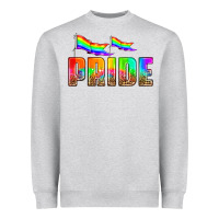 Heather Grey pride Heavyweight Sweatshirt - HRA Design Shop
