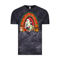 Cloud Black Christmas Unicorn Rainbow Vintage Tee - FaDigitalArtStudio