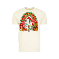 Vintage Arctic Christmas Unicorn Rainbow Vintage Tee - FaDigitalArtStudio