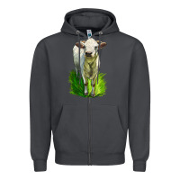 Smoke Charolais Heifer Zipper Hoodie - LillyAllenDesigns