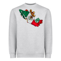 Heather Grey mexico Heavyweight Sweatshirt - CowhideDigitalArt
