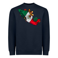 Navy mexico Heavyweight Sweatshirt - CowhideDigitalArt