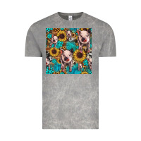 Cloud Rock cute pig with patches seamless pattern Vintage Tee - HRA Design Shop