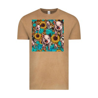 Vintage Camel cute pig with patches seamless pattern Vintage Tee - HRA Design Shop