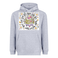 Heather Grey god says you are inflated Heavyweight Hoodie - MaliasSmallBusiness