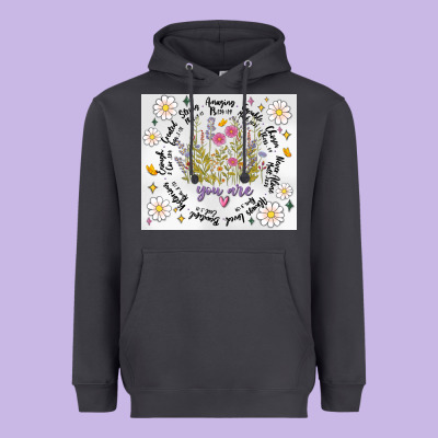 God Says You Are Inflated Heavyweight Hoodie Designed By Maliassmallbusiness