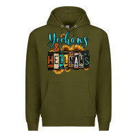 Army Green yeehaws and hellnaws Premium Hoodie - Jasminsmagicworld
