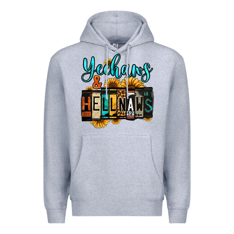 Yeehaws And Hellnaws Premium Hoodie by Jasminsmagicworld | Teevron