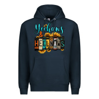 Navy yeehaws and hellnaws Premium Hoodie - Jasminsmagicworld