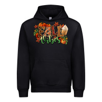 Black Fall vibes pumpkins Urban Hoodie - NancyCooperArtShop
