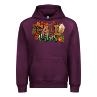 Mauve Wine Fall vibes pumpkins Urban Hoodie - NancyCooperArtShop