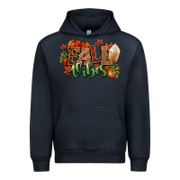 Navy Fall vibes pumpkins Urban Hoodie - NancyCooperArtShop