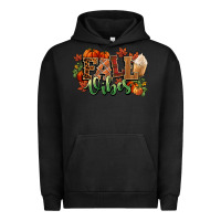 Pigment Black Fall vibes pumpkins Urban Hoodie - NancyCooperArtShop