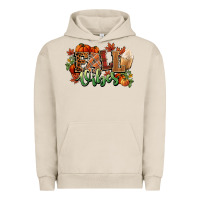 Pigment French Oak Fall vibes pumpkins Urban Hoodie - NancyCooperArtShop