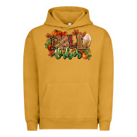 Pigment Peanut Butter Fall vibes pumpkins Urban Hoodie - NancyCooperArtShop