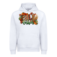 White Fall vibes pumpkins Urban Hoodie - NancyCooperArtShop