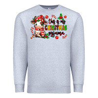 Heather Grey this is my  christmas pyjama Premium Sweatshirt - MaliasSmallBusiness