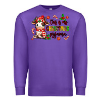 Purple this is my  christmas pyjama Premium Sweatshirt - MaliasSmallBusiness