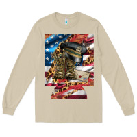 Mushroom usa flag and leopard with boots 12 oz regular can cooler Long Sleeve Tee - Artiststas