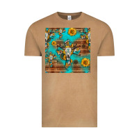 Vintage Camel bull skull cross seamless pattern Vintage Tee - HRA Design Shop