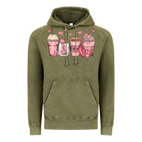 Mother's Day Floral Coffee Cups Vintage Hoodie | Teevron