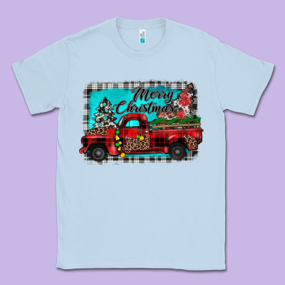 Truck Merry Christmas Classic Tee Designed By Jahusdesignshop