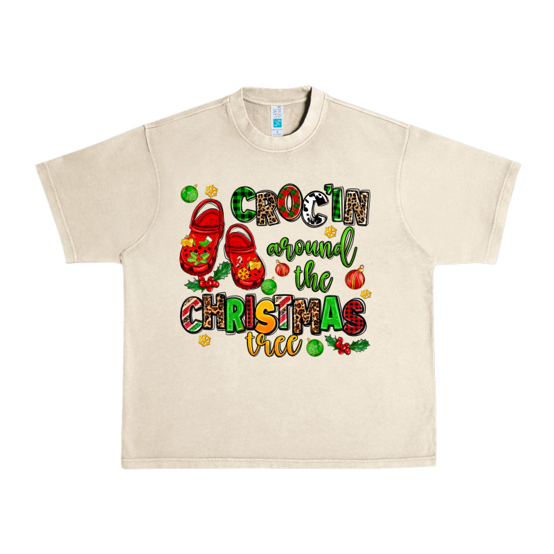 Croc'in Around The Christmas Tree Urban Heavy Tee by AdoDesignShop | Teevron