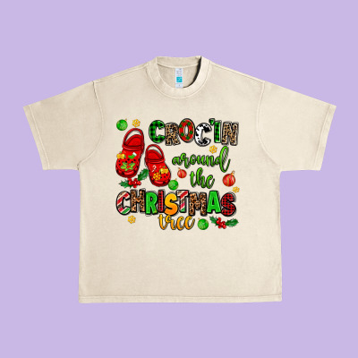 Croc'in Around The Christmas Tree Urban Heavy Tee Designed By Adodesignshop