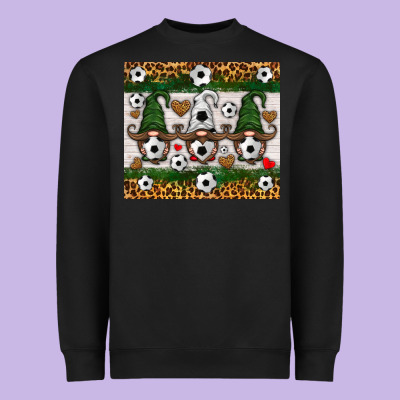 Soccer Gnome Heavyweight Sweatshirt Designed By Hra Design Shop