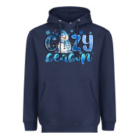 Navy cozy season Heavyweight Hoodie - MaliasSmallBusiness