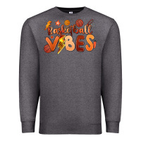 Charcoal Heather basketball vibes Premium Sweatshirt - MaliasSmallBusiness