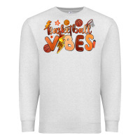 Oatmeal Heather basketball vibes Premium Sweatshirt - MaliasSmallBusiness