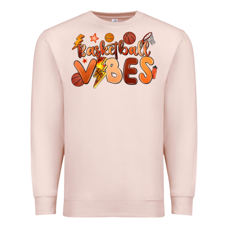Basketball Vibes Premium Sweatshirt by MaliasSmallBusiness | Teevron