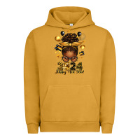 Pigment Peanut Butter 2024 happy new year  afro messy bun Urban Hoodie - texasbilliewilder