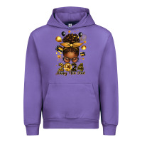 2024 Happy New Year  Afro Messy Bun Urban Hoodie | Teevron